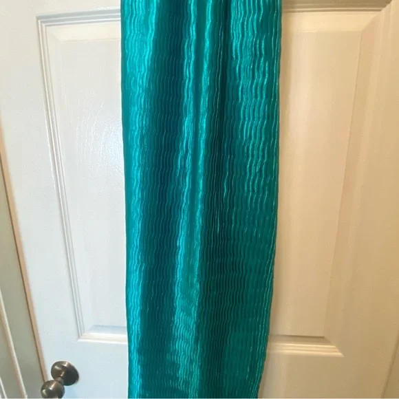 Pink Lily Teal Pleated Midi Dress - Size Large - Picture 2 of 10